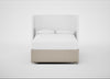 Deep Divan Bed Base Double / None / Broad Weave Putty