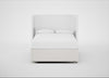Deep Divan Bed Base Double / None / Capelo Linen-Cotton Sea Salt