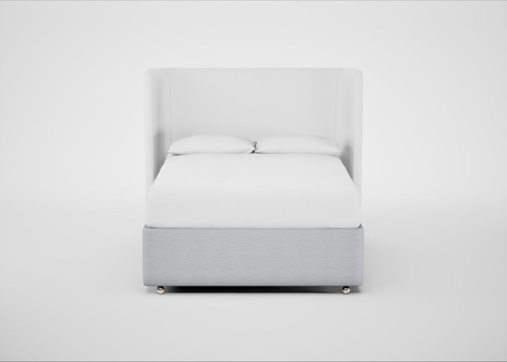 Deep Divan Bed Base Double / None / Broad Weave Tin