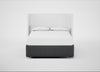 Deep Divan Bed Base King / None / Melton Wool Granite