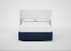 Deep Divan Bed Base King / None / Capelo Linen-Cotton Inkspot