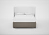 Deep Divan Bed Base King / None / Broad Weave Pebble