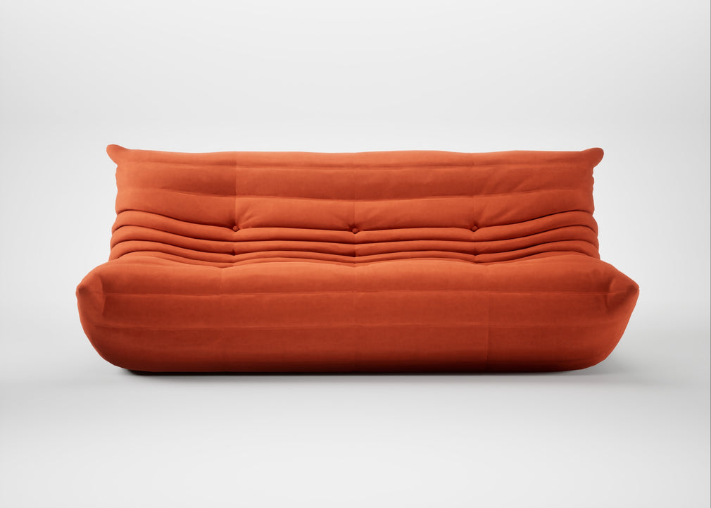 Togo Large Settee Alcantara Orange