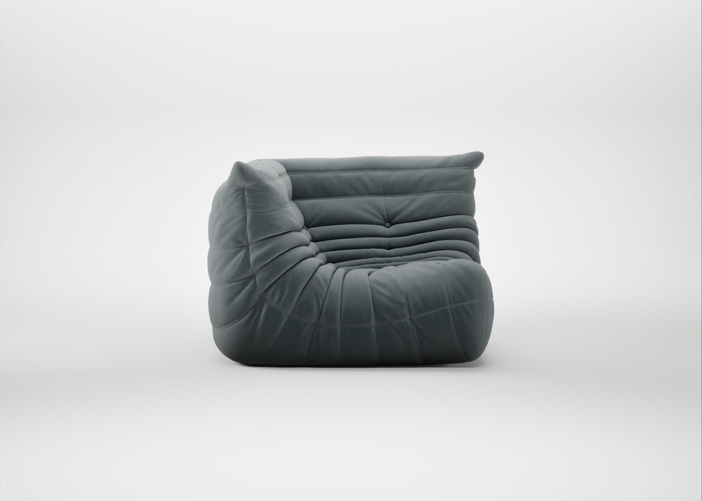 Togo Corner Seat Alcantara Steel Grey