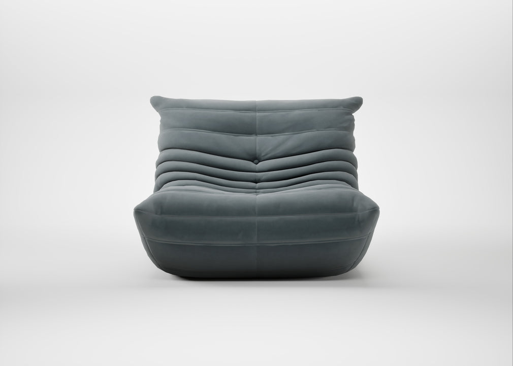 Togo Fireside Chair Alcantara Steel Grey