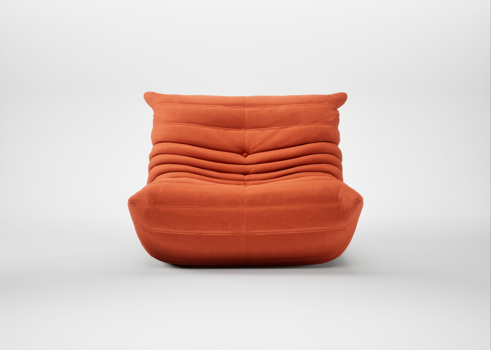 Togo Fireside Chair Alcantara Orange