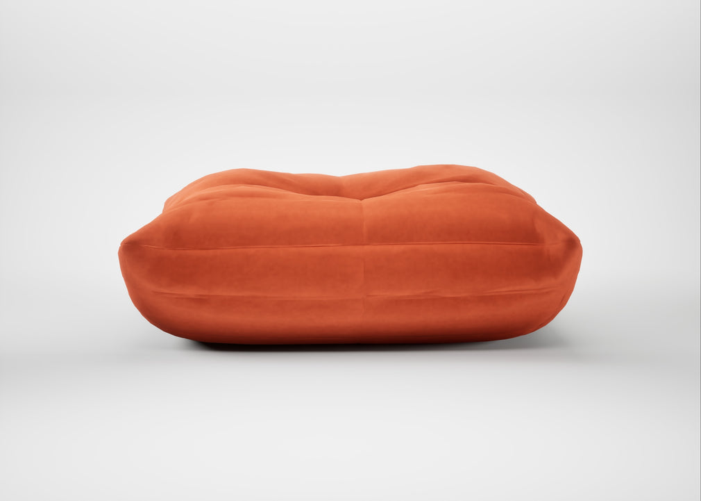 Togo Footstool Alcantara Orange