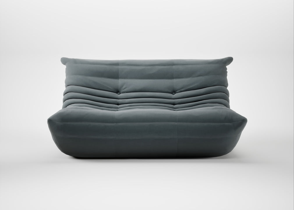 Togo Small Settee Alcantara Steel Grey
