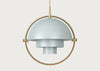 Multi-Lite Pendant Light Brass Frame