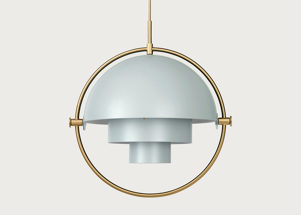 Multi-Lite Pendant Light Brass Frame