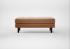 Hepburn Ottoman Leather Stonewash Toffee 277 / Walnut