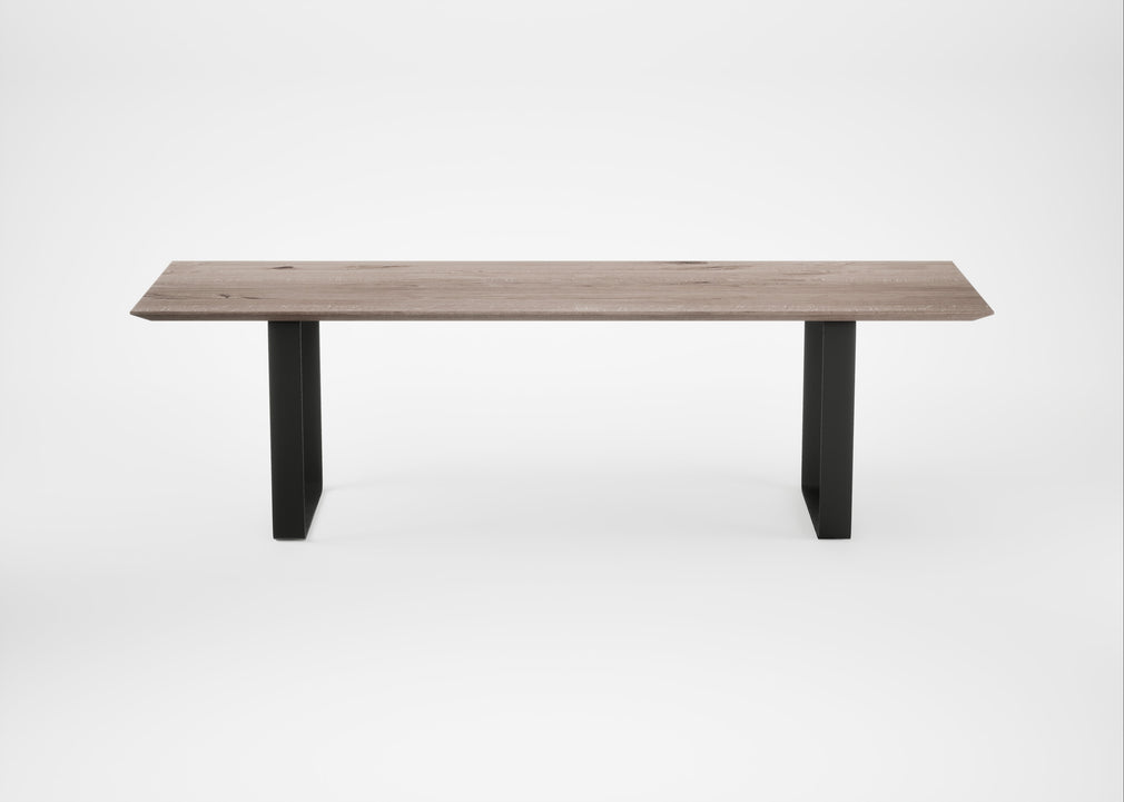 Bespoke Dining Table Prague Grey Oiled Oak / 260cm / 90cm