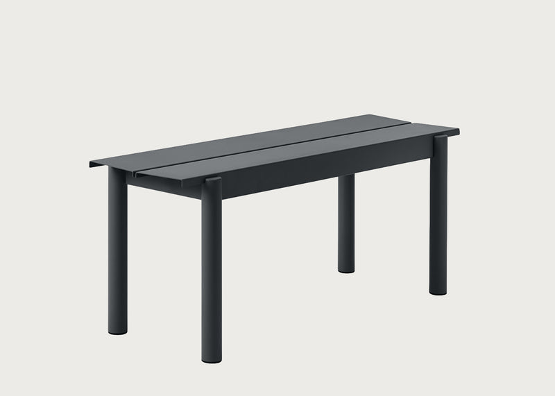 Linear Outdoor Steel Bench