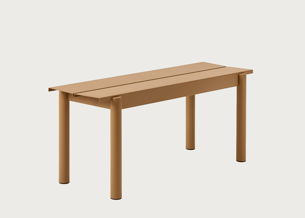 Linear Outdoor Steel Bench