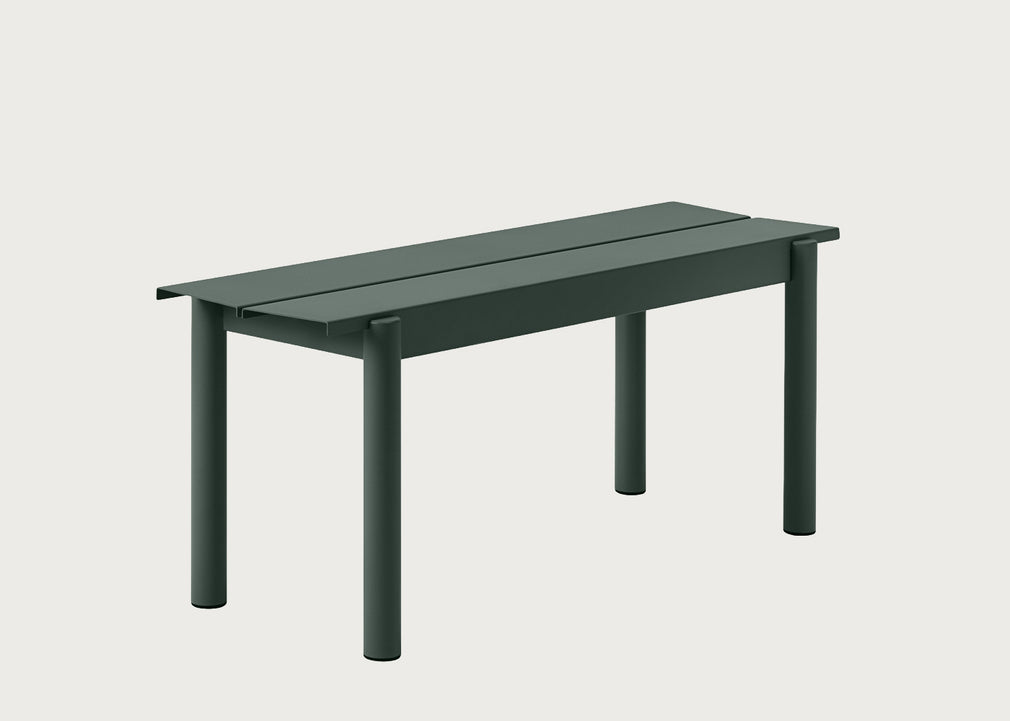 Linear Outdoor Steel Bench