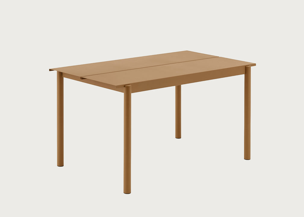 Linear Outdoor Steel Dining Table