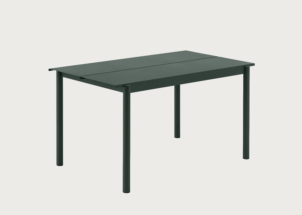 Linear Outdoor Steel Dining Table