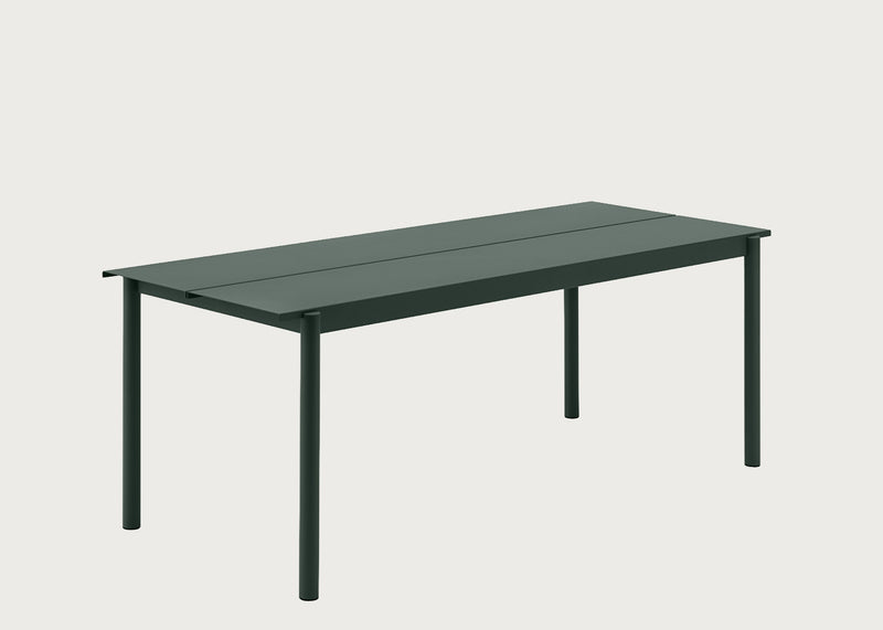 Linear Outdoor Steel Dining Table