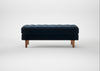 Hepburn Ottoman Nobilis Velvet Night / Natural