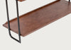 Brunel Lean To Shelves Dark Wood