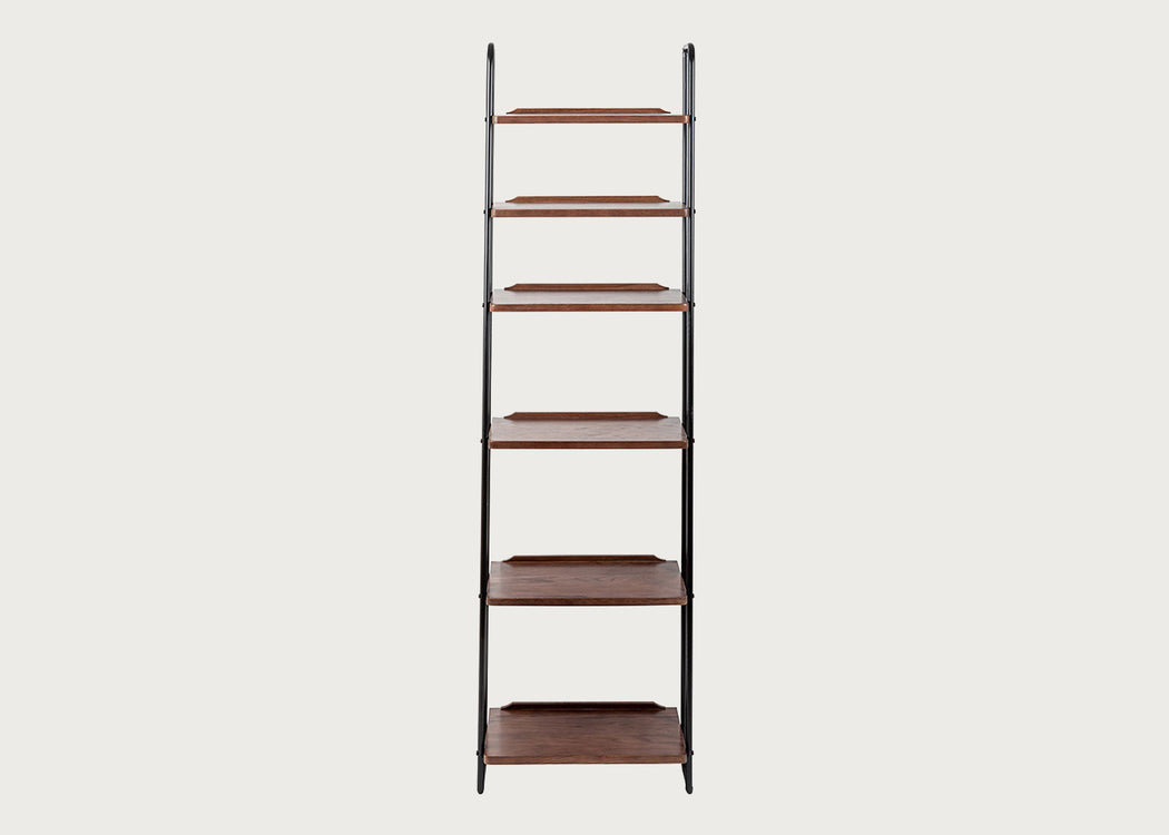 Brunel Lean To Shelves Dark Wood