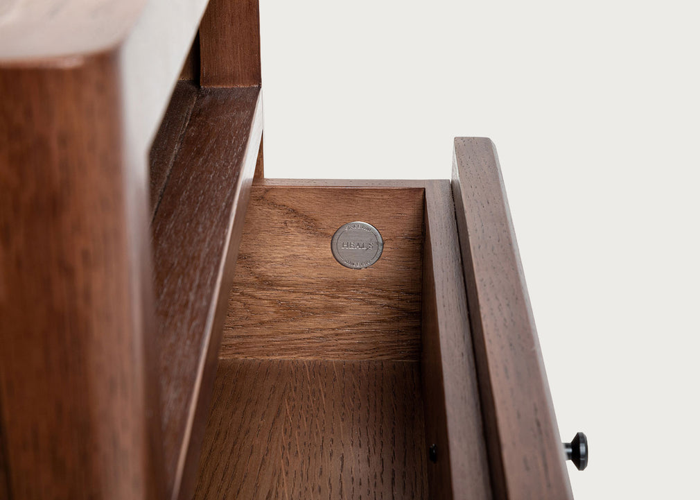 Brunel Bedside Table Dark Wood