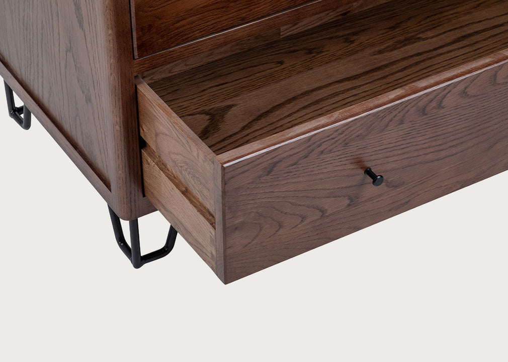 Brunel Low Chest Dark Wood