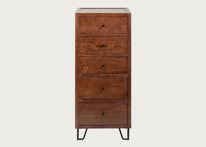 Brunel Tall Chest Dark Wood