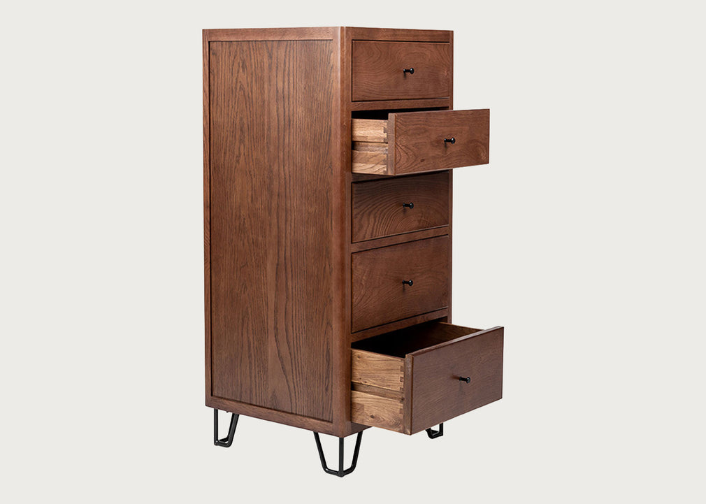 Brunel Tall Chest Dark Wood