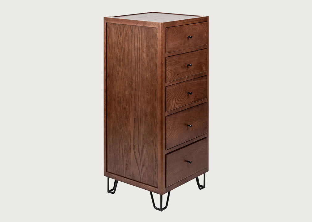 Brunel Tall Chest Dark Wood