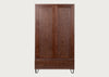 Brunel Double Wardrobe Dark Wood