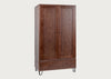 Brunel Double Wardrobe Dark Wood