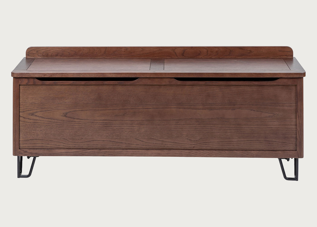 Brunel Blanket Box Dark Wood
