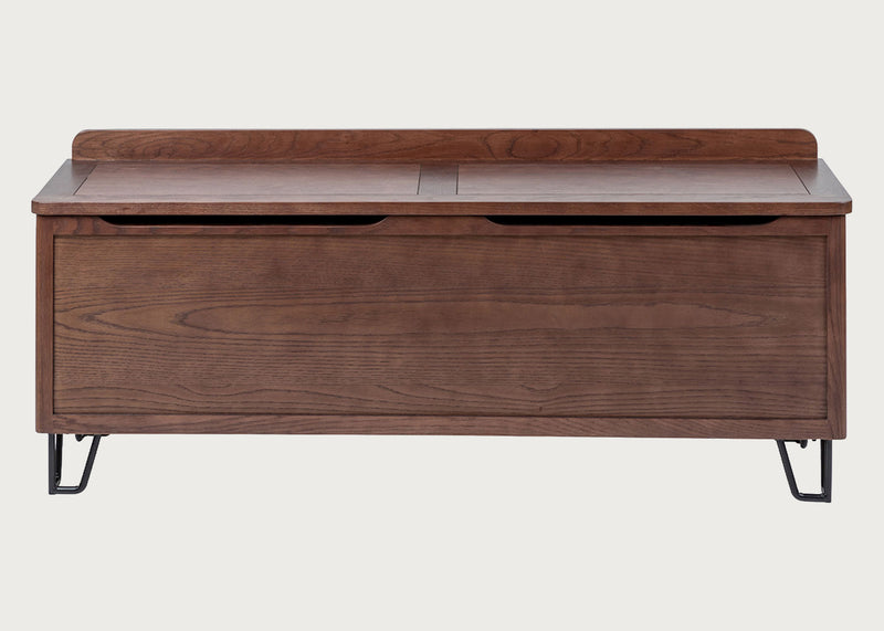Brunel Blanket Box Dark Wood
