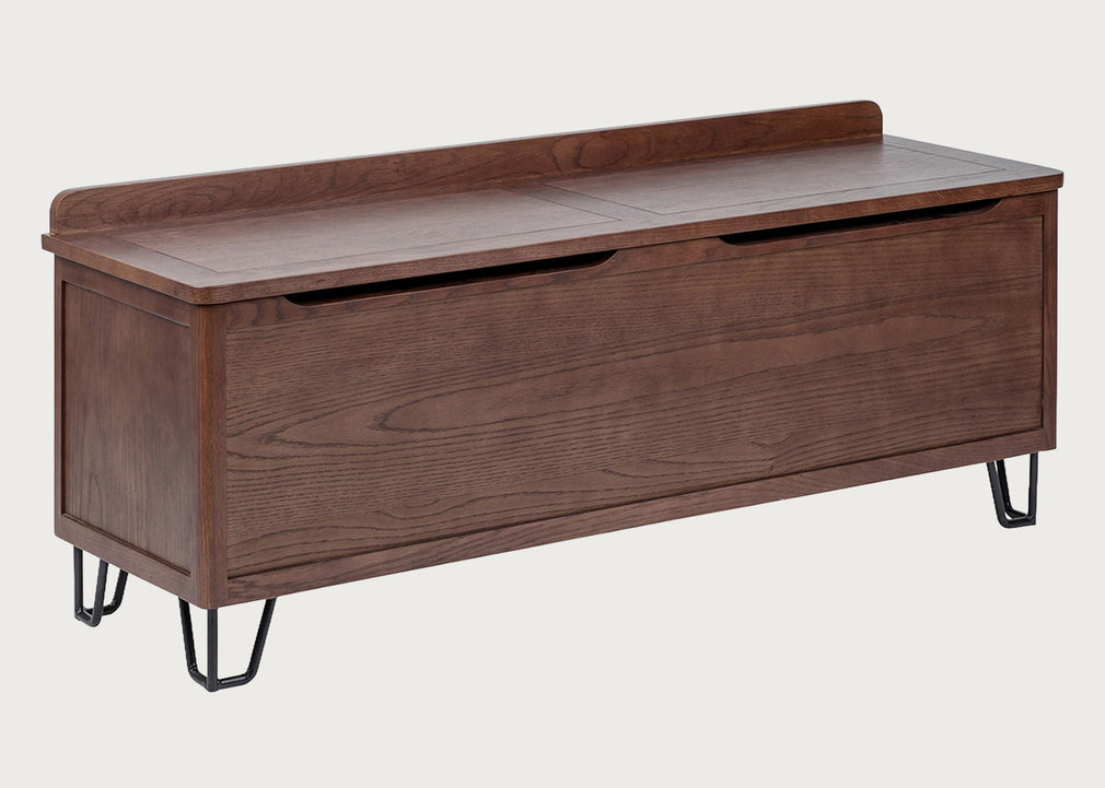 Brunel Blanket Box Dark Wood