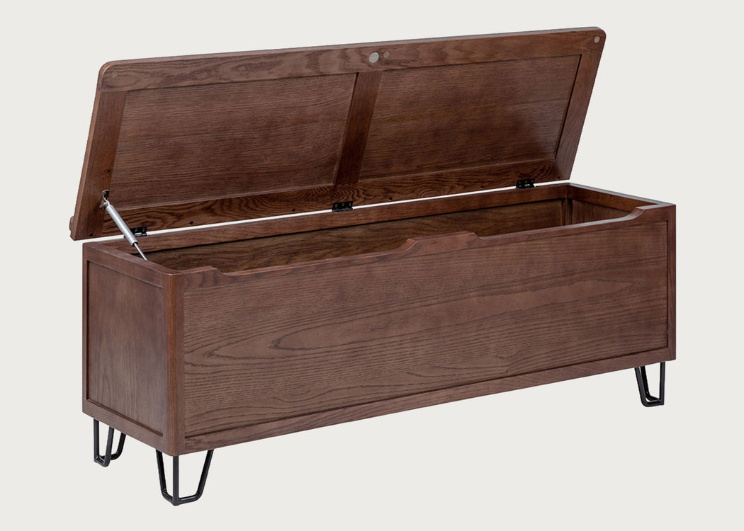 Brunel Blanket Box Dark Wood