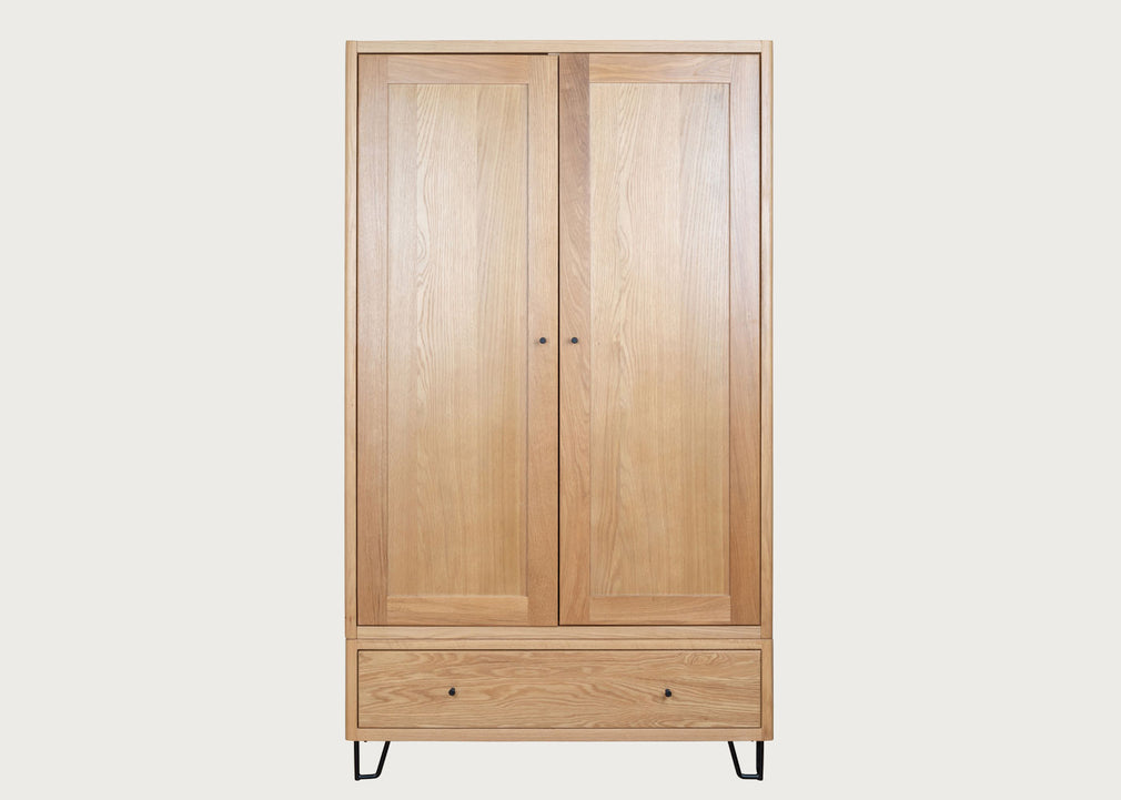 Brunel Double Wardrobe Oak