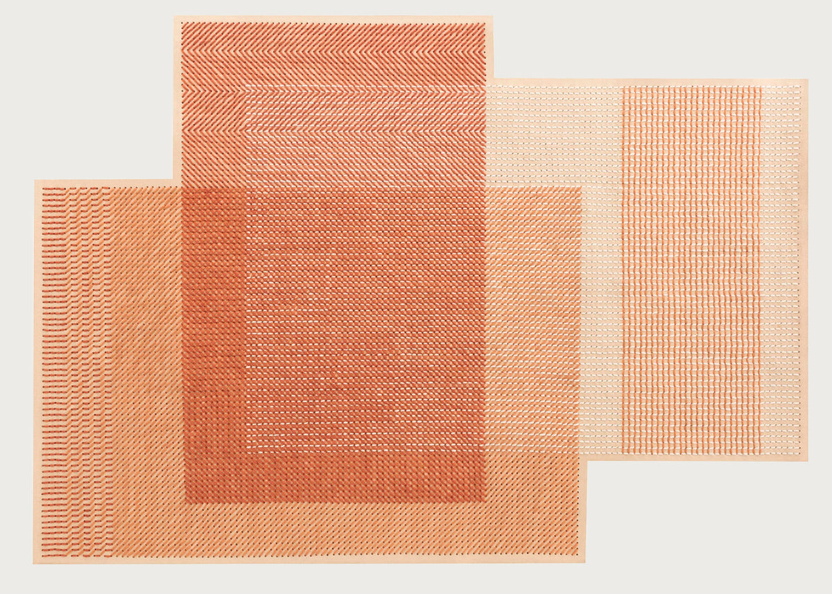 Canevas Geo Rug Coral