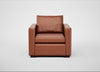 Palermo Armchair Leather Stonewash Light Brown 274 / Walnut