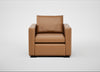 Palermo Armchair Leather Stonewash Toffee 277 / Black