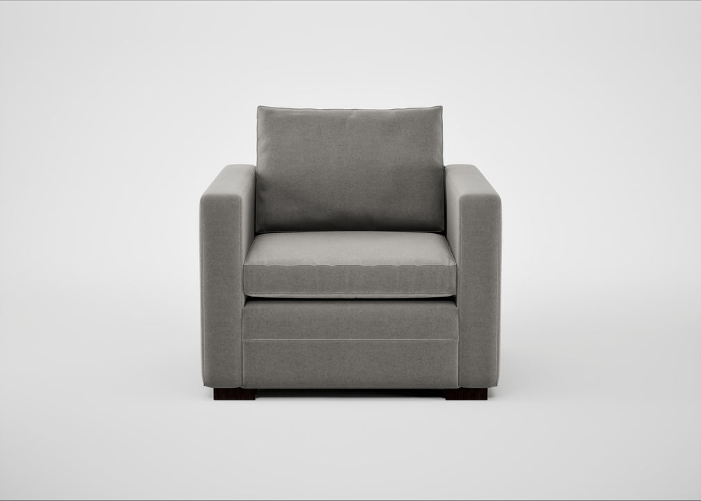 Palermo Armchair Nobilis Velvet Dolphin / Black