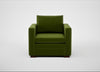 Palermo Armchair Nobilis Velvet Leaf / Walnut