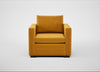 Palermo Armchair Nobilis Velvet Mustard / Walnut and Brass