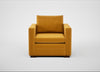 Palermo Armchair Nobilis Velvet Mustard / Walnut