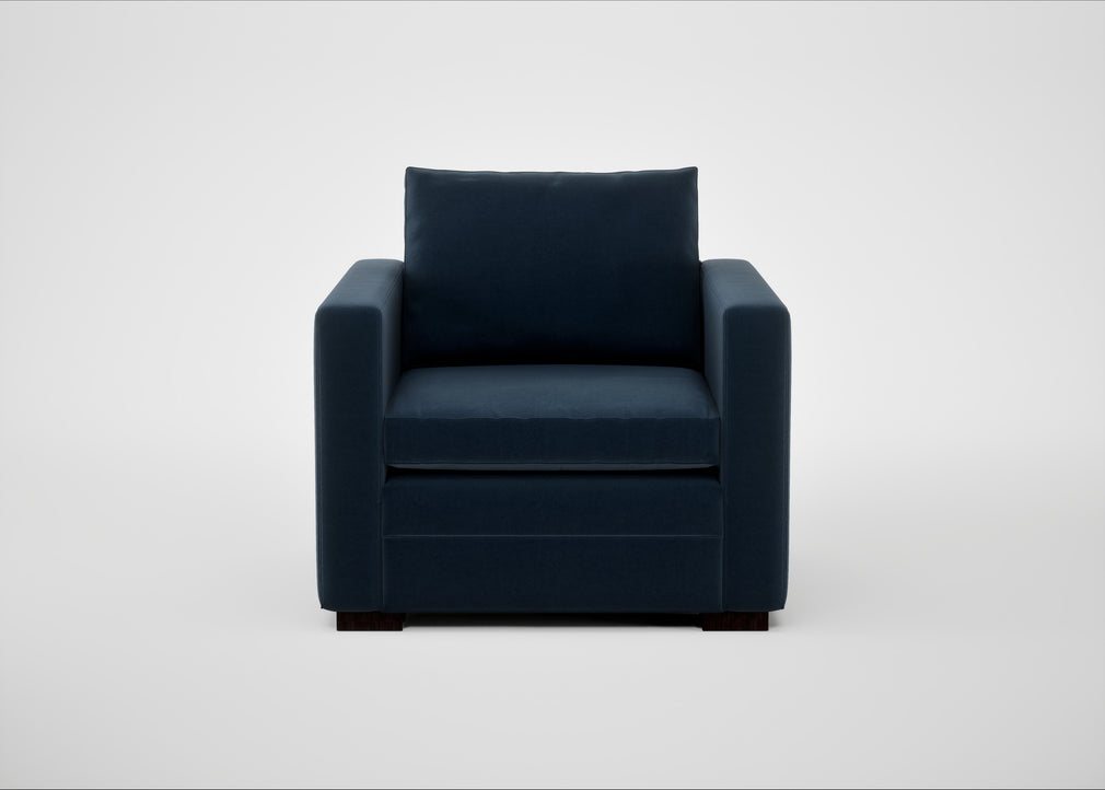 Palermo Armchair Nobilis Velvet Night / Black