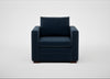 Palermo Armchair Nobilis Velvet Night / Walnut