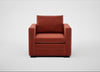 Palermo Armchair Nobilis Velvet Rust / Black