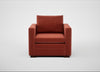 Palermo Armchair Nobilis Velvet Rust / Walnut and Brass
