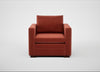 Palermo Armchair Nobilis Velvet Rust / Walnut