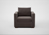 Palermo Armchair Nobilis Velvet Sable / Walnut and Brass